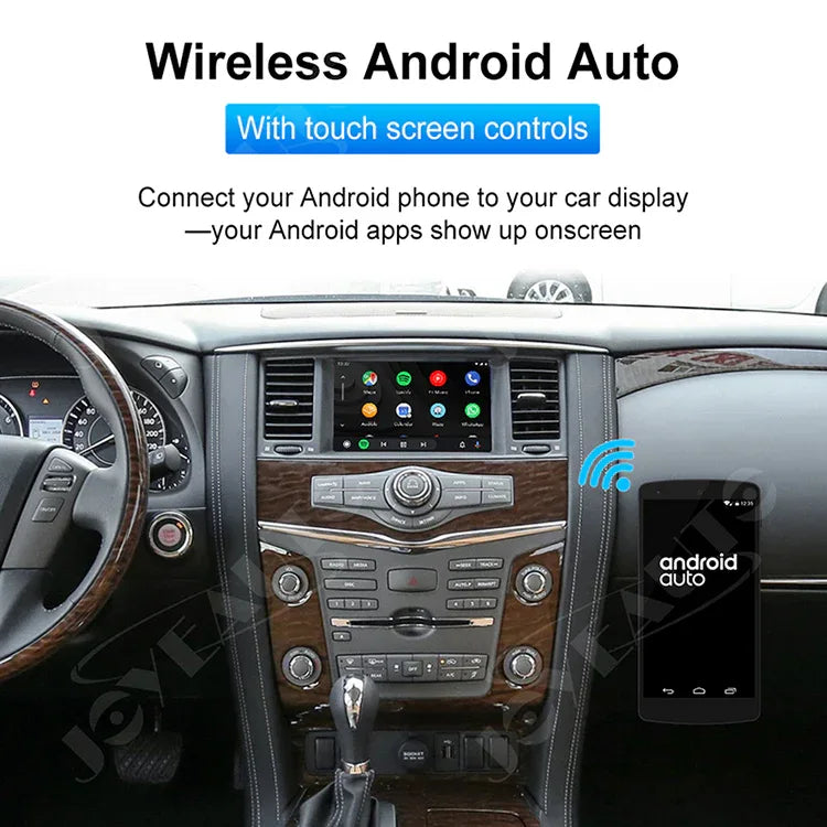 (WJNI-1) JoyeAuto WiFi Wireless Apple CarPlay AirPlay Android Auto Interface for Nissan Patrol - MMB Auto
