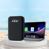 MMB TV Box Wireless CarPlay and Android Auto Adapter with built-in Netflix and YouTube, 2GB+8GB memory, sleek black design.