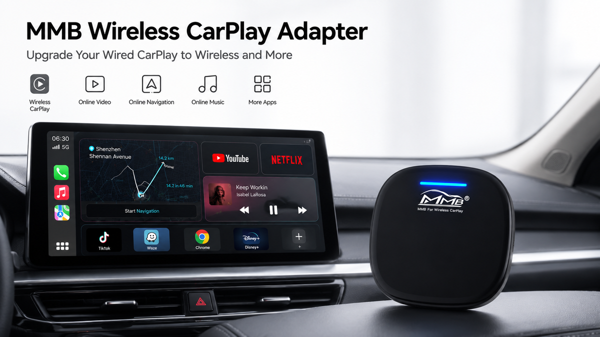 MMB Official | Wireless CarPlay & Android Auto AI Box
