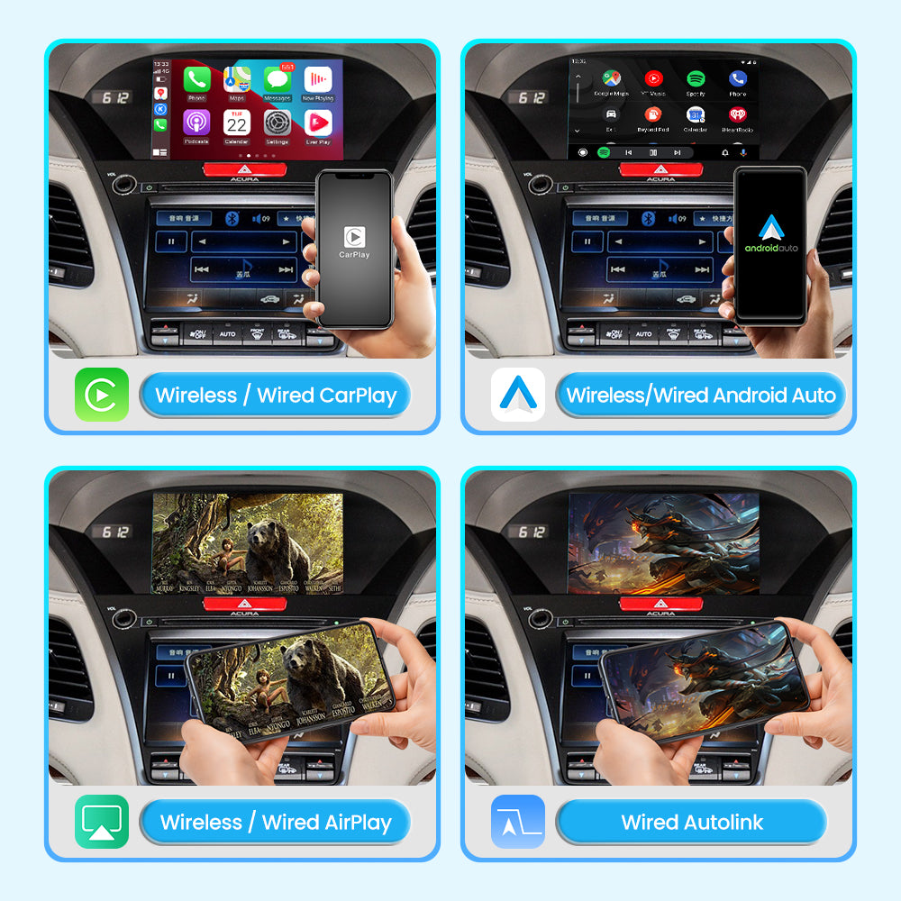 JoyeAuto Wireless CarPlay & Android Auto for Acura 2015-2018 (MDX/TLX/RDX/ILX/RLX)