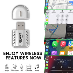 MMB Mini 2.0 Wired to Wireless Bluetooth WiFi CarPlay Adapter
