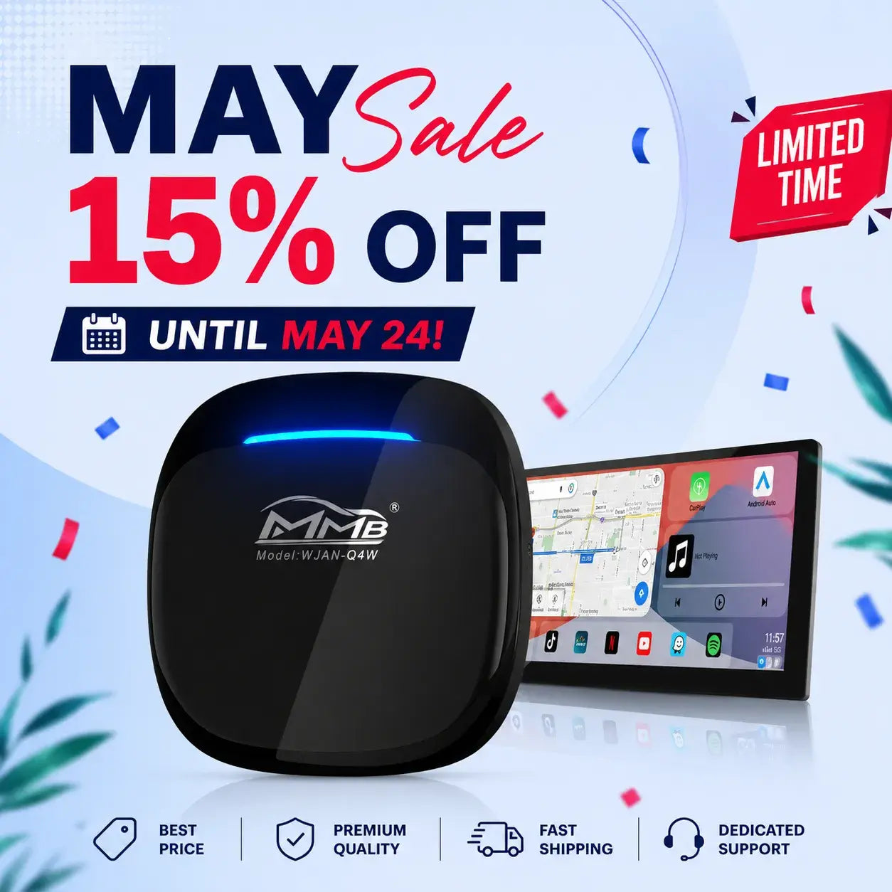 MMB MAX 2.0 Universal Android 10 HDMI CarPlay Adapter (Clearance)