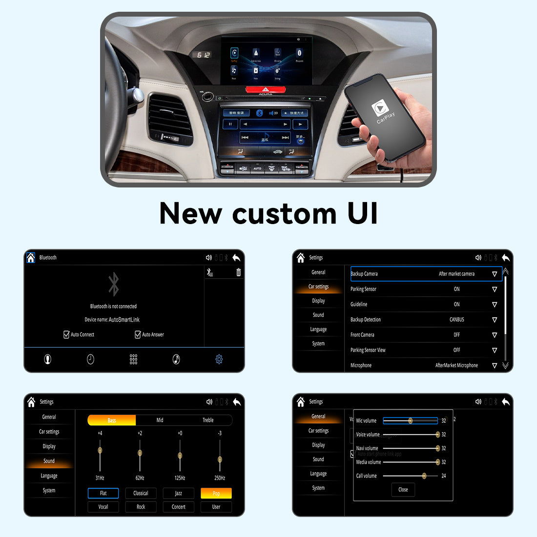 JoyeAuto Wireless CarPlay & Android Auto for Acura 2015-2018 (MDX/TLX/RDX/ILX/RLX)