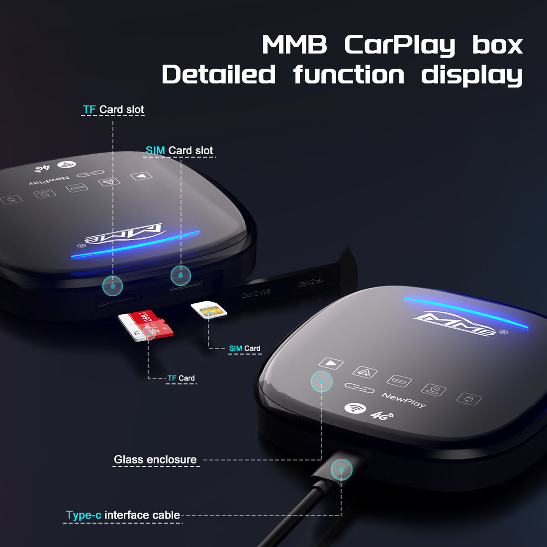 MMB MAX 2.0 Universal Android 10 HDMI CarPlay Adapter