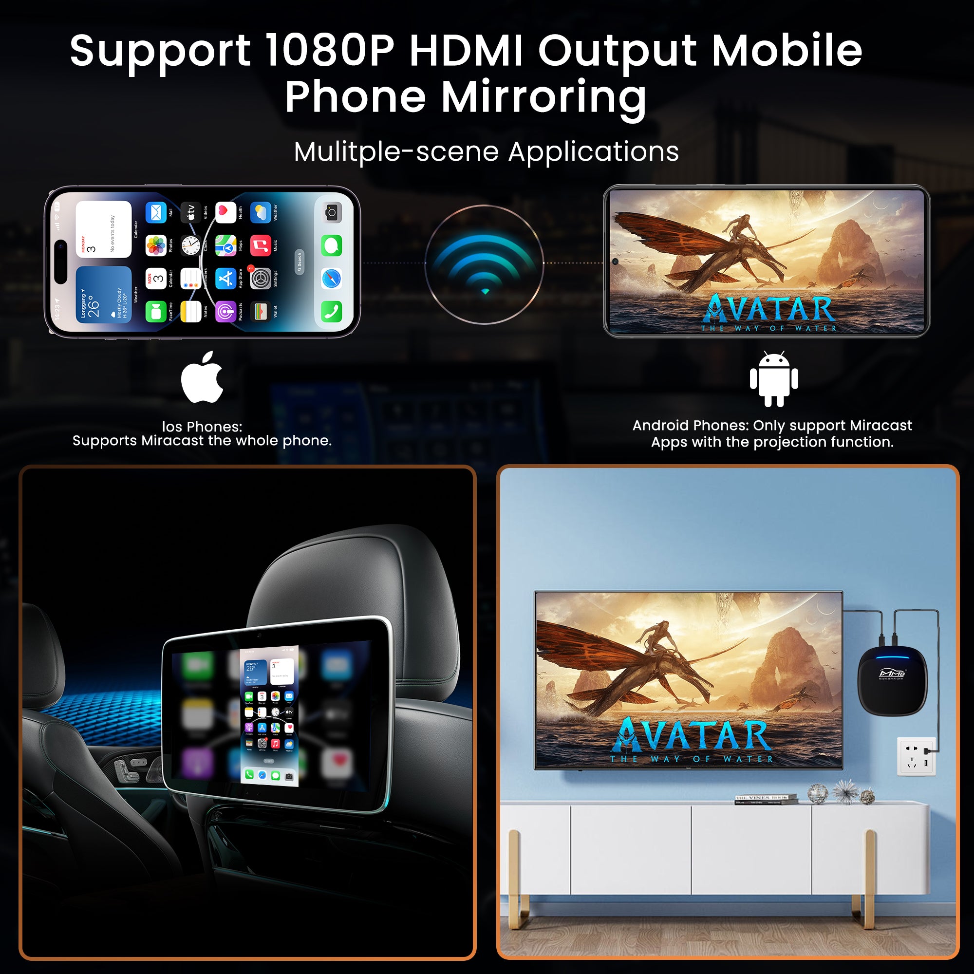 MMB Max 4.0 Andriod 13 Wireless Carplay Adapter