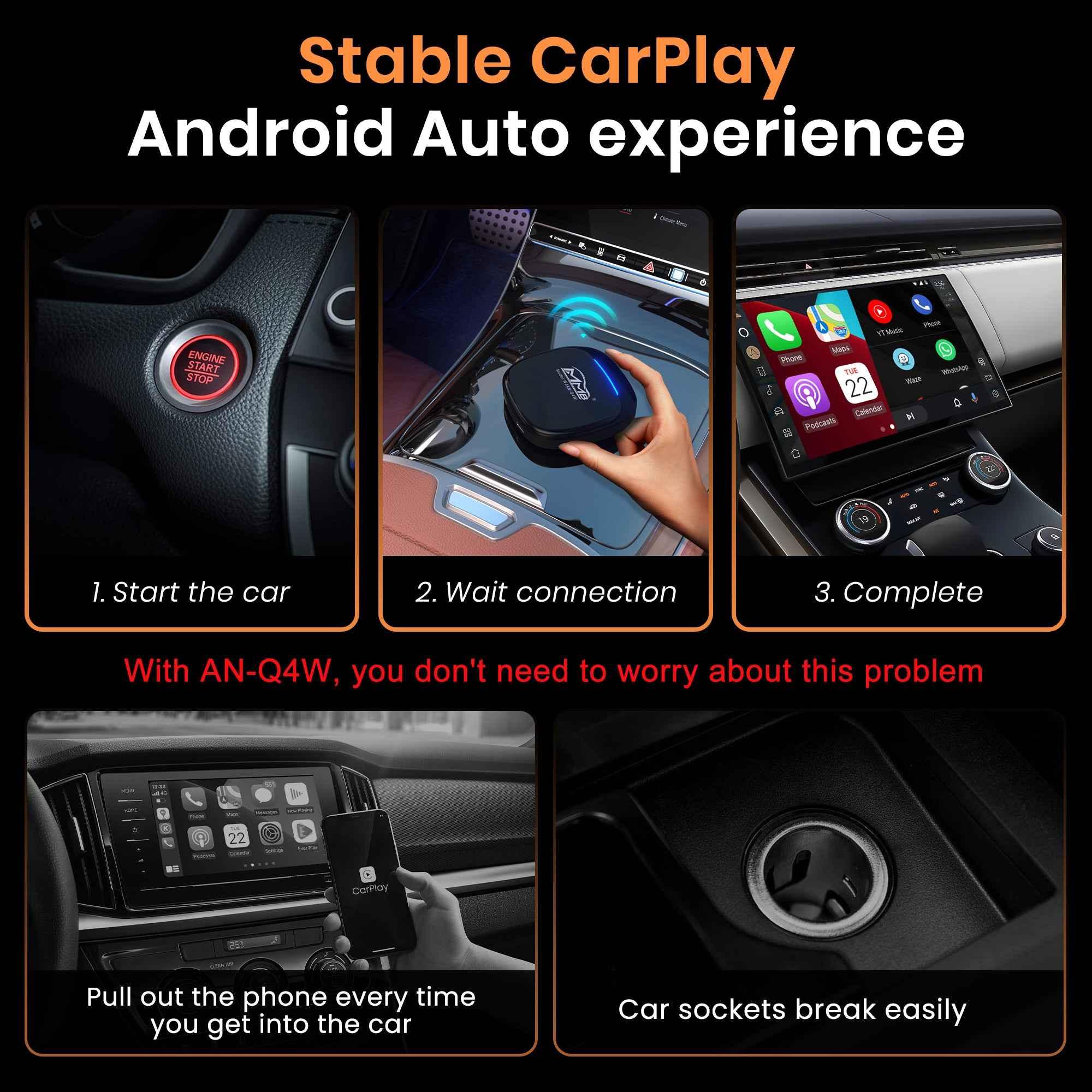 MMB Max 5.0 Ai Box Android 14 Multimedia Wireless Carplay Adapter