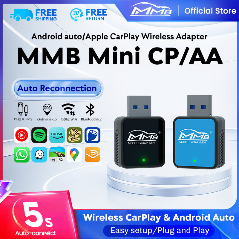 MMB Mini Wired To Wireless Bluetooth WiFi Carplay Adapter – MMB Official