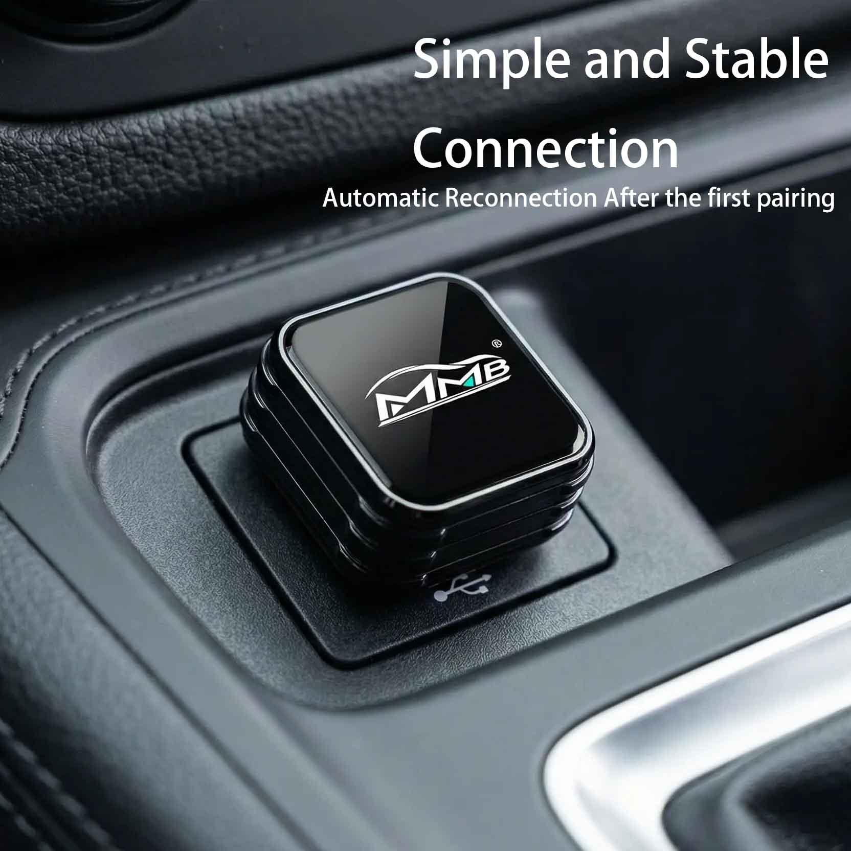 MMB Mini Ultra Wired to Wireless Bluetooth WiFi CarPlay Adapter