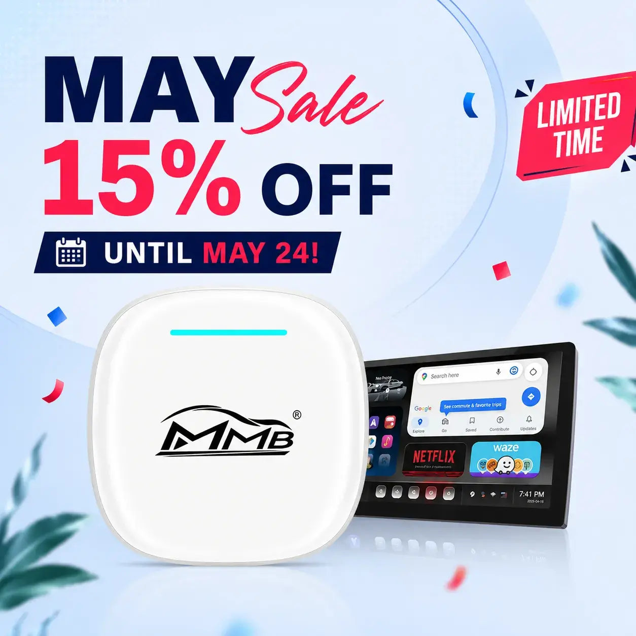 MMB Max Ultra Ai Box Multimedia Wireless Carplay Adapter