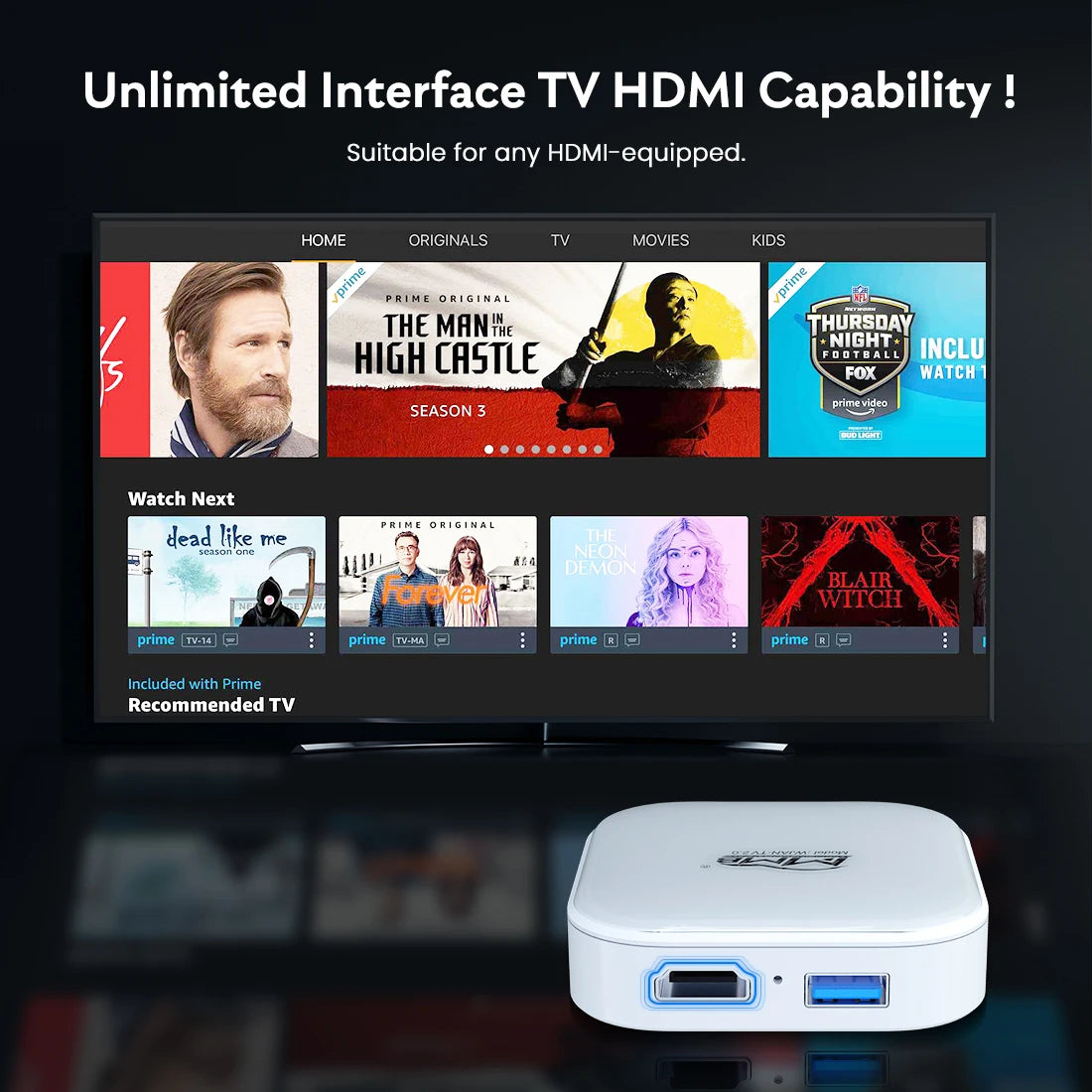 MMB AI Box Wireless TV 2.0 with HDMI support for external display and in-car entertainment