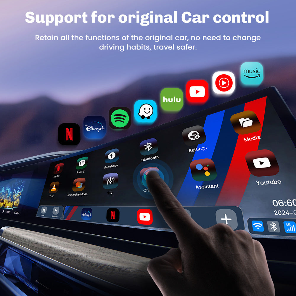 MMB BMW AI Box supports original car controls for a seamless and safe driving experience