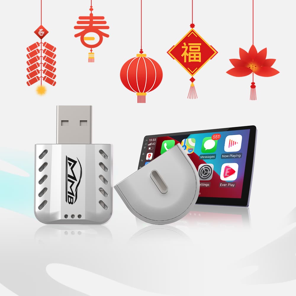 MMB Mini 2.0 wired to wireless Bluetooth WiFi CarPlay adapter