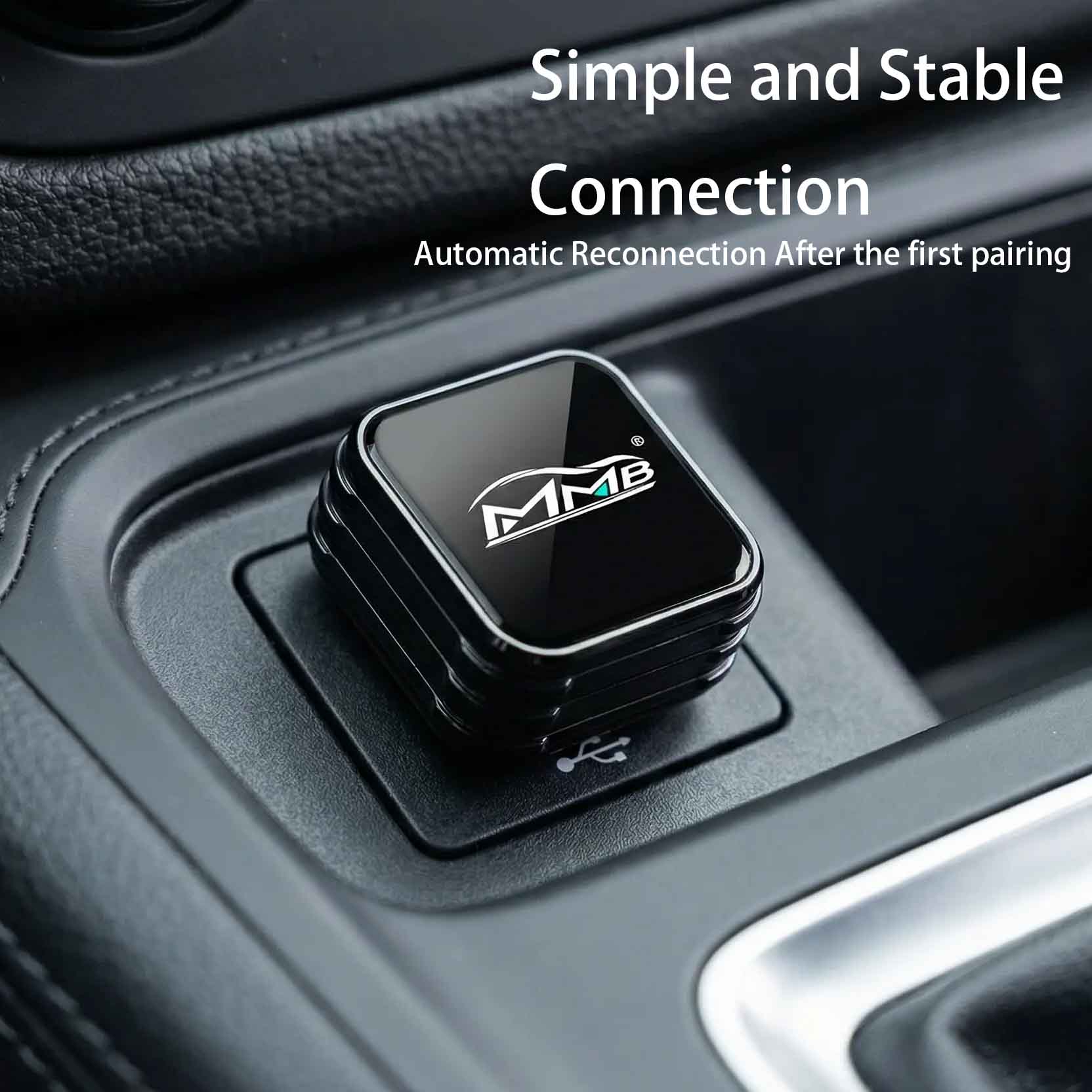 MMB Mini Ultra Wired to Wireless Bluetooth WiFi CarPlay Adapter