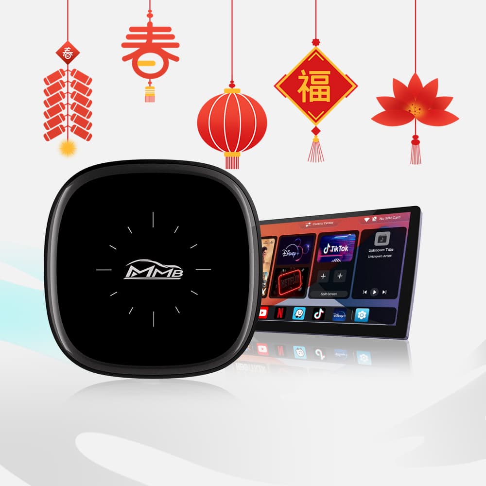 MMB PRO Q2W AI Box Android 13 multimedia wireless CarPlay adapter